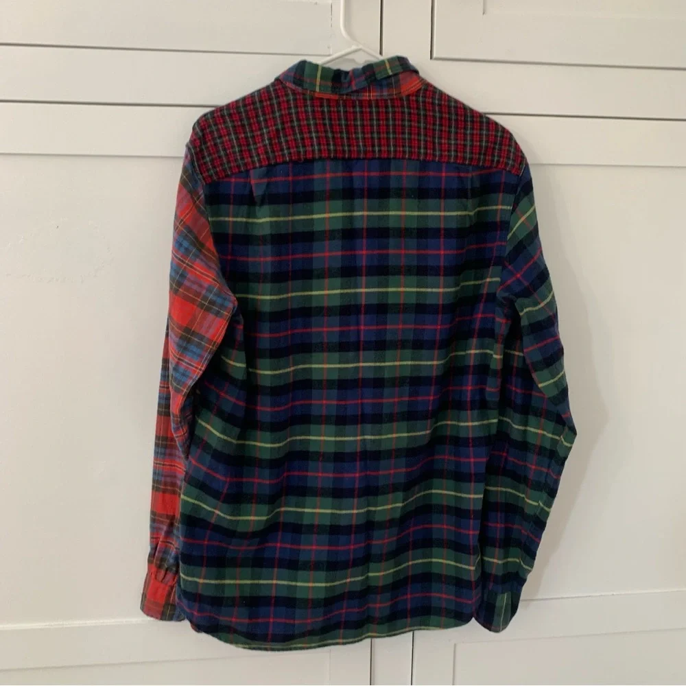 J.Crew Multiprint Flannel Button Shirt Size Medium